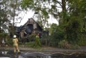 Grossfeuer Einfamilienhaus Siegburg Muehlengrabenstr P0871